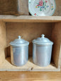 Lot de 2 pots de conservation en aluminium Japy Frères