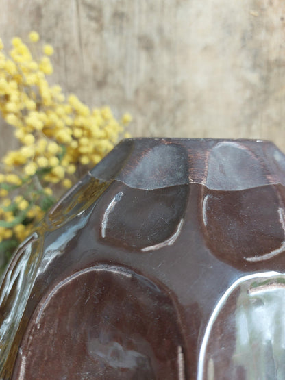 Vase en terre cuite marron