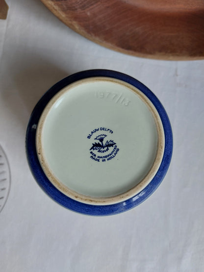 Vase bleu de Delft Distel Hollande 1977