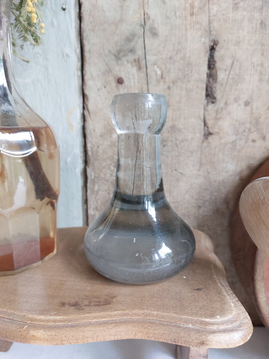 Ancien pilon en verre XXème pour mortier d’apothicaire