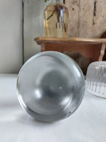 Ancien pilon en verre XXème pour mortier d’apothicaire