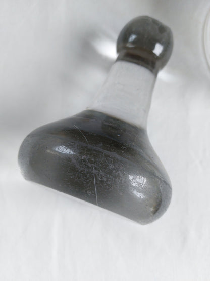Ancien pilon en verre XXème pour mortier d’apothicaire