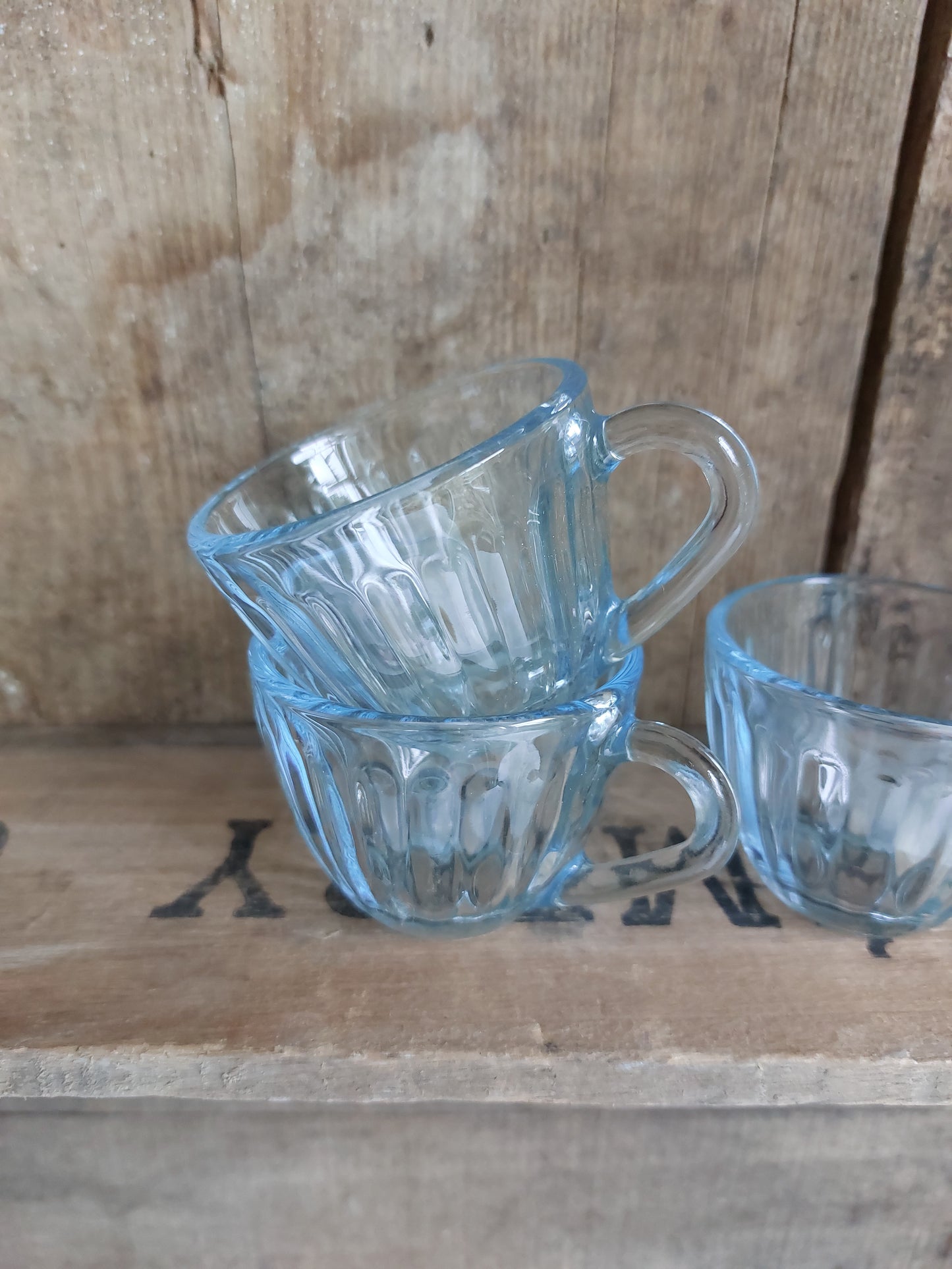 Lot de 6 tasses à café verre transparent