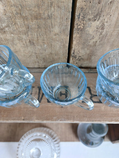 Lot de 6 tasses à café verre transparent
