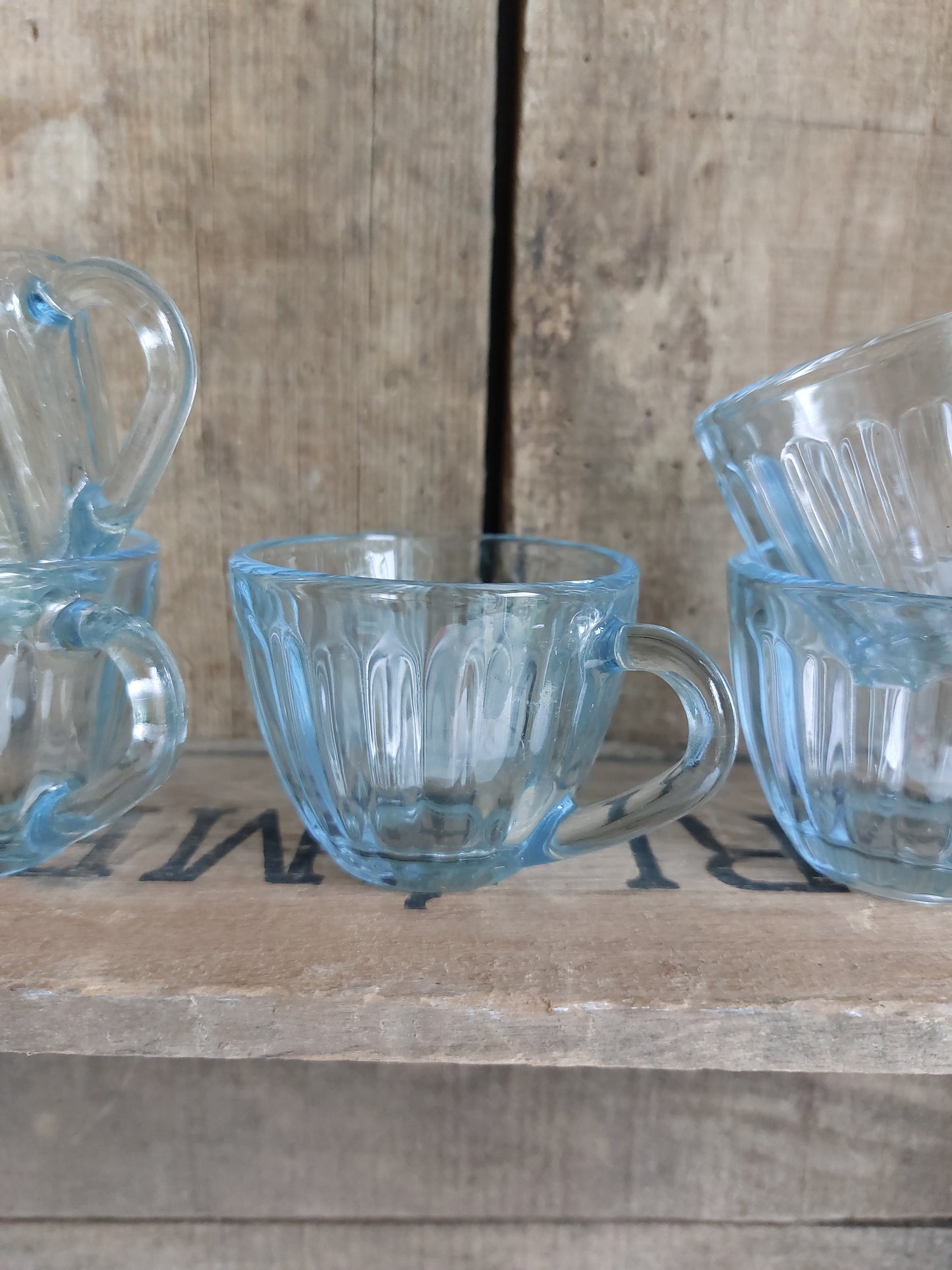 Lot de 6 tasses à café verre transparent
