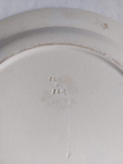 Plat creux Terre de Fer Creil et Montereau modèle Linotte