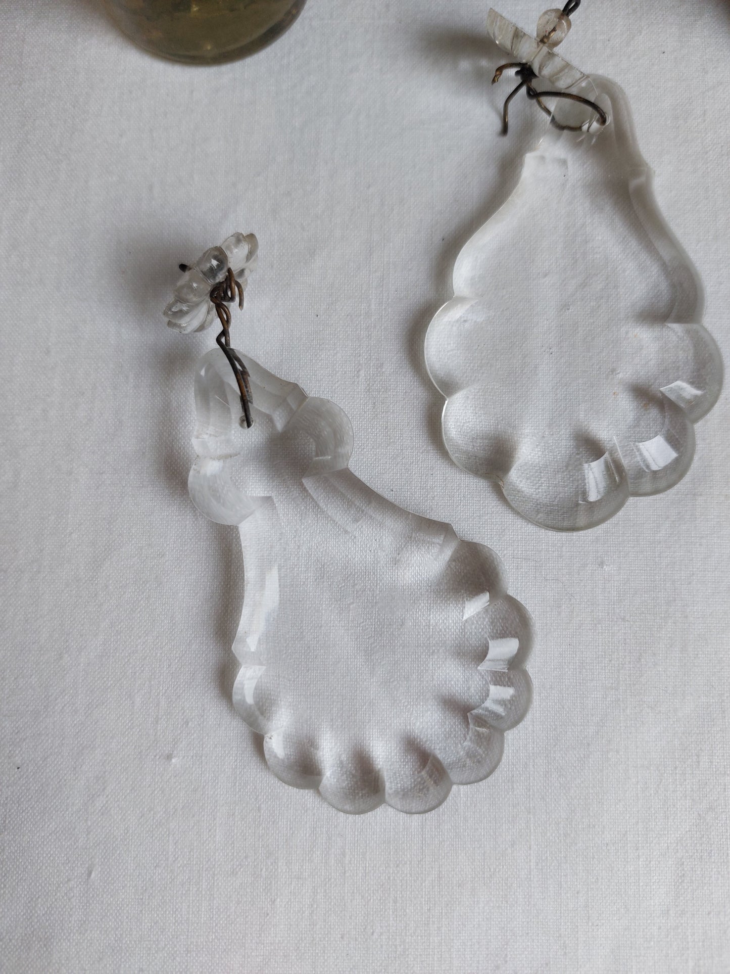 Lot de 3 pampilles en verre