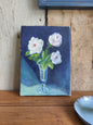 Huile sur toile « Roses »