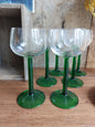 Lot de 6 verres à pied vintage