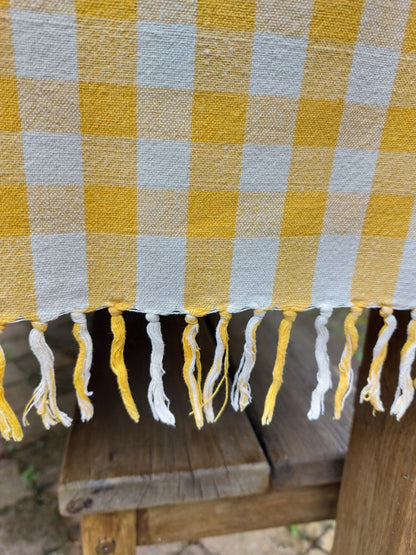Nappe vichy jaune