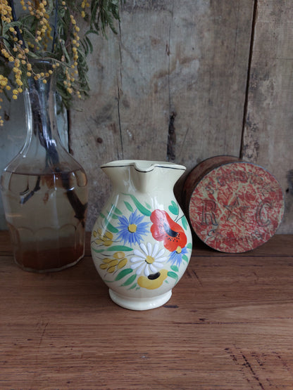 Pichet fleuri vintage Longchamp