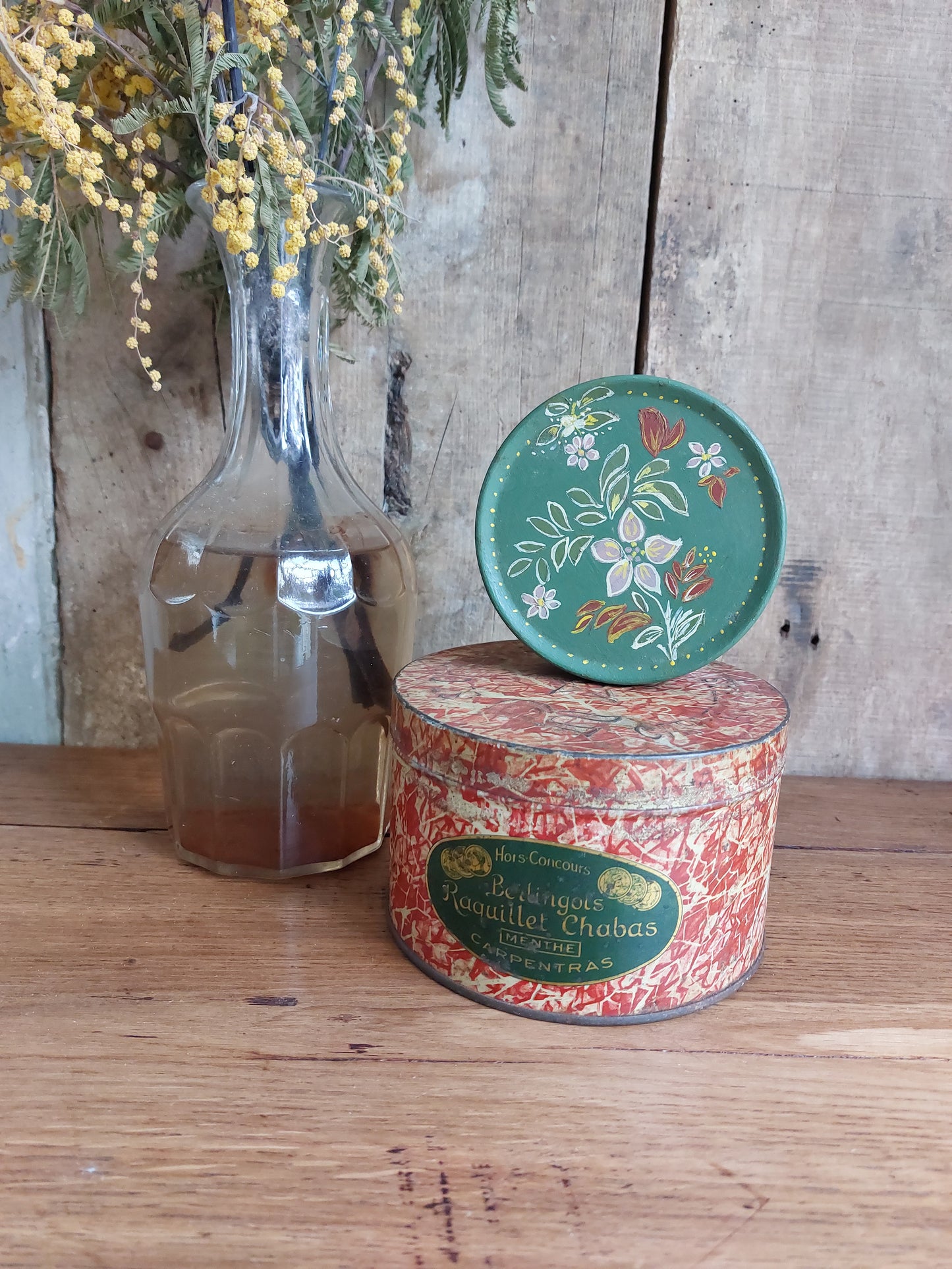 Lot de 2 boîtes anciennes