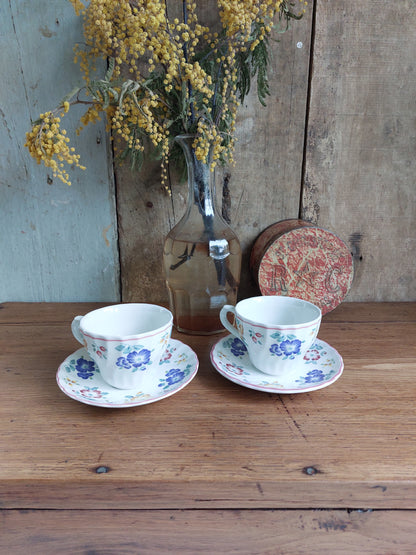 Duo de tasses à thé anglaises Churchill