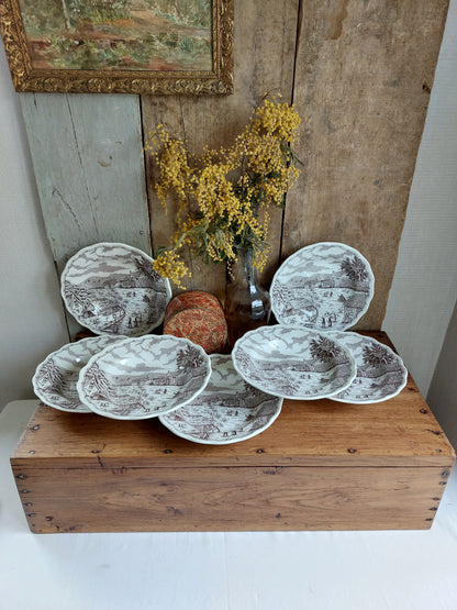 Lot de 6 assiettes creuses Fontebasso