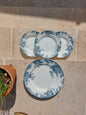Lot de 3 assiettes creuses et 1 plat rond Terre de Fer St Amand & Hamage