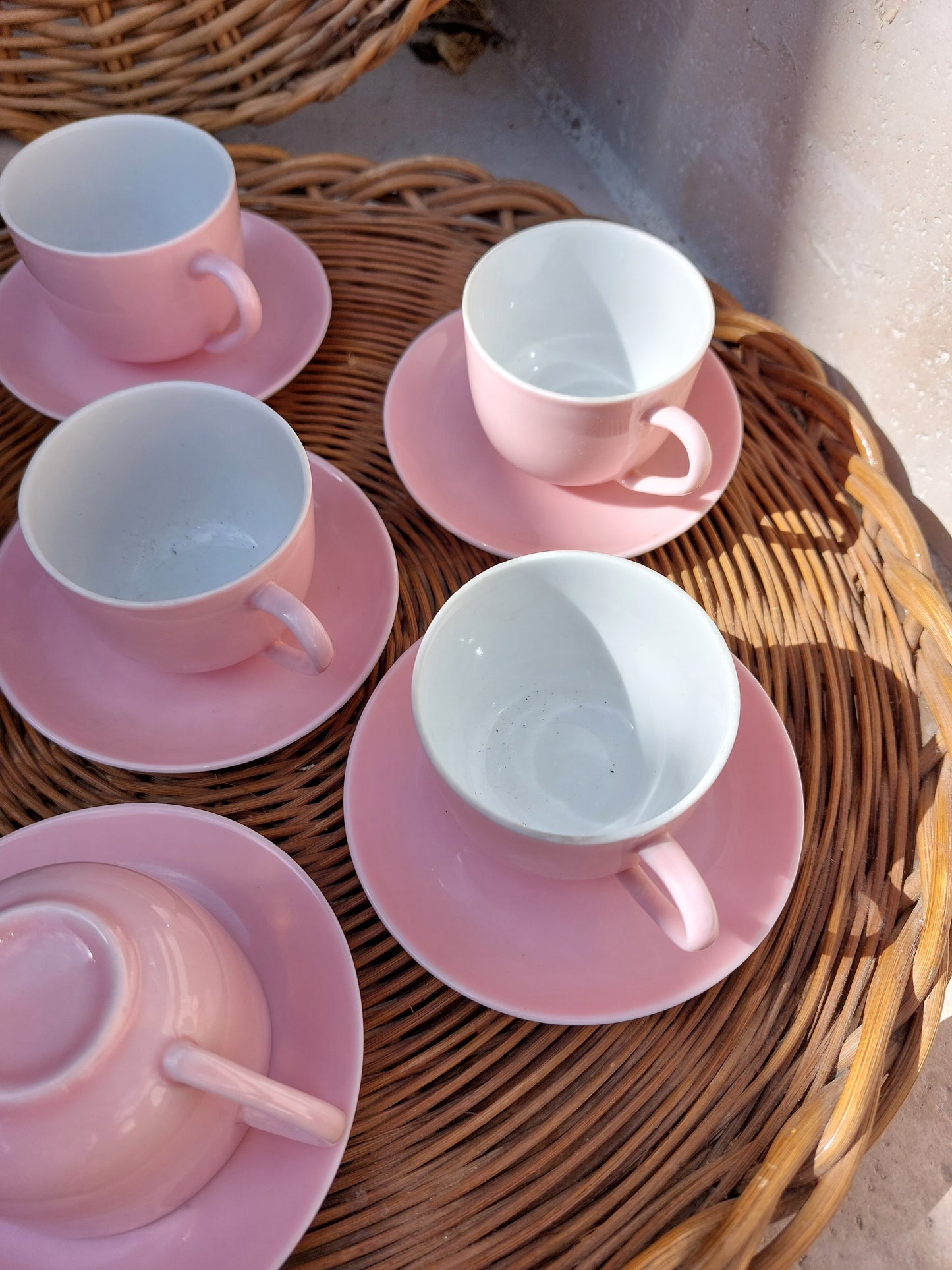 Lot de 6 tasses à café en porcelaine