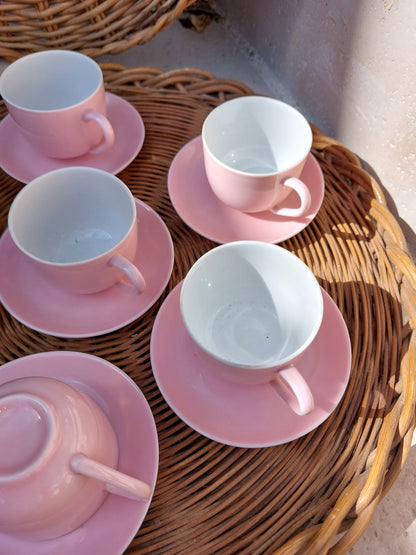 Lot de 6 tasses à café en porcelaine