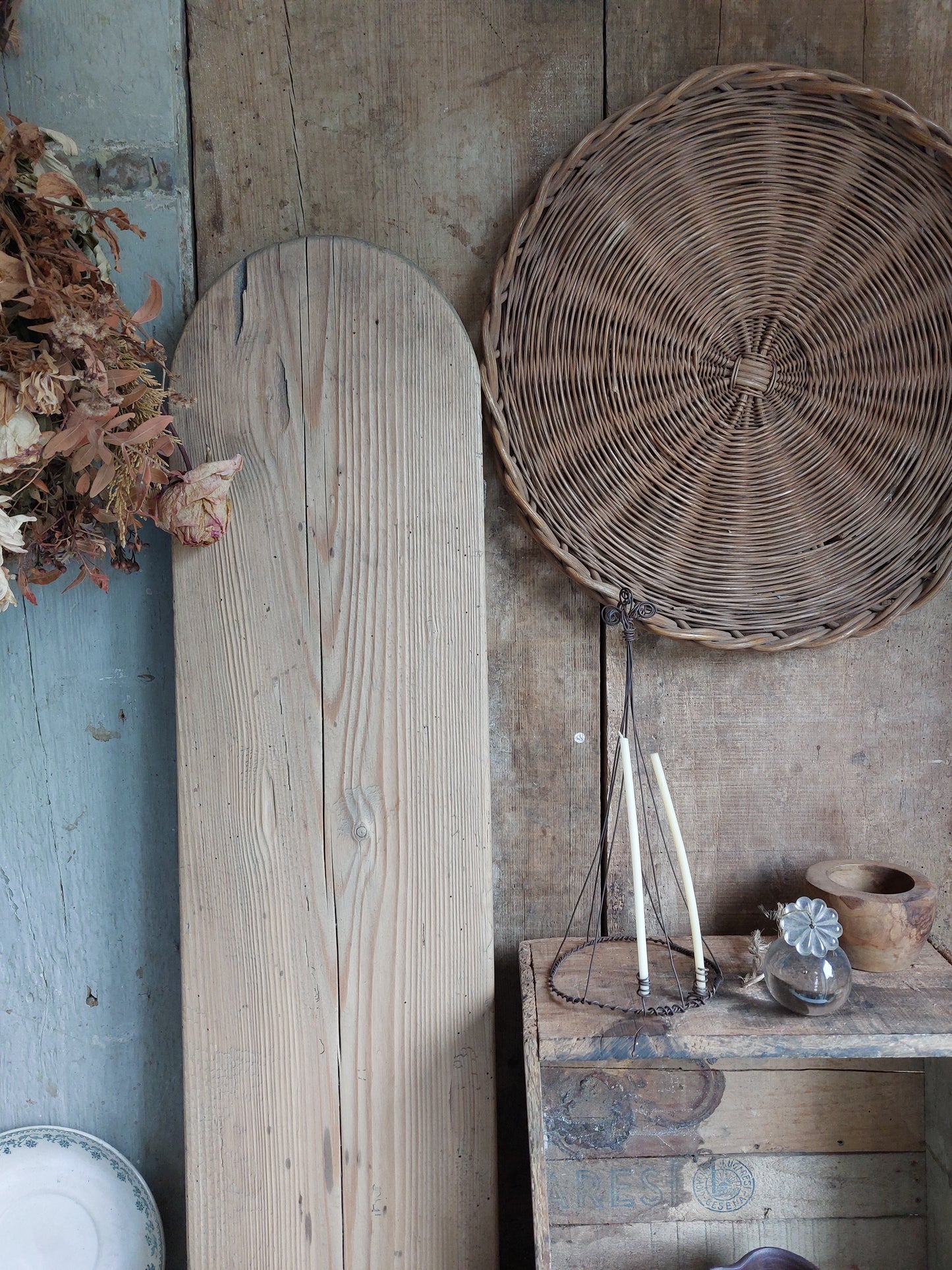Ancienne planche à laver en bois