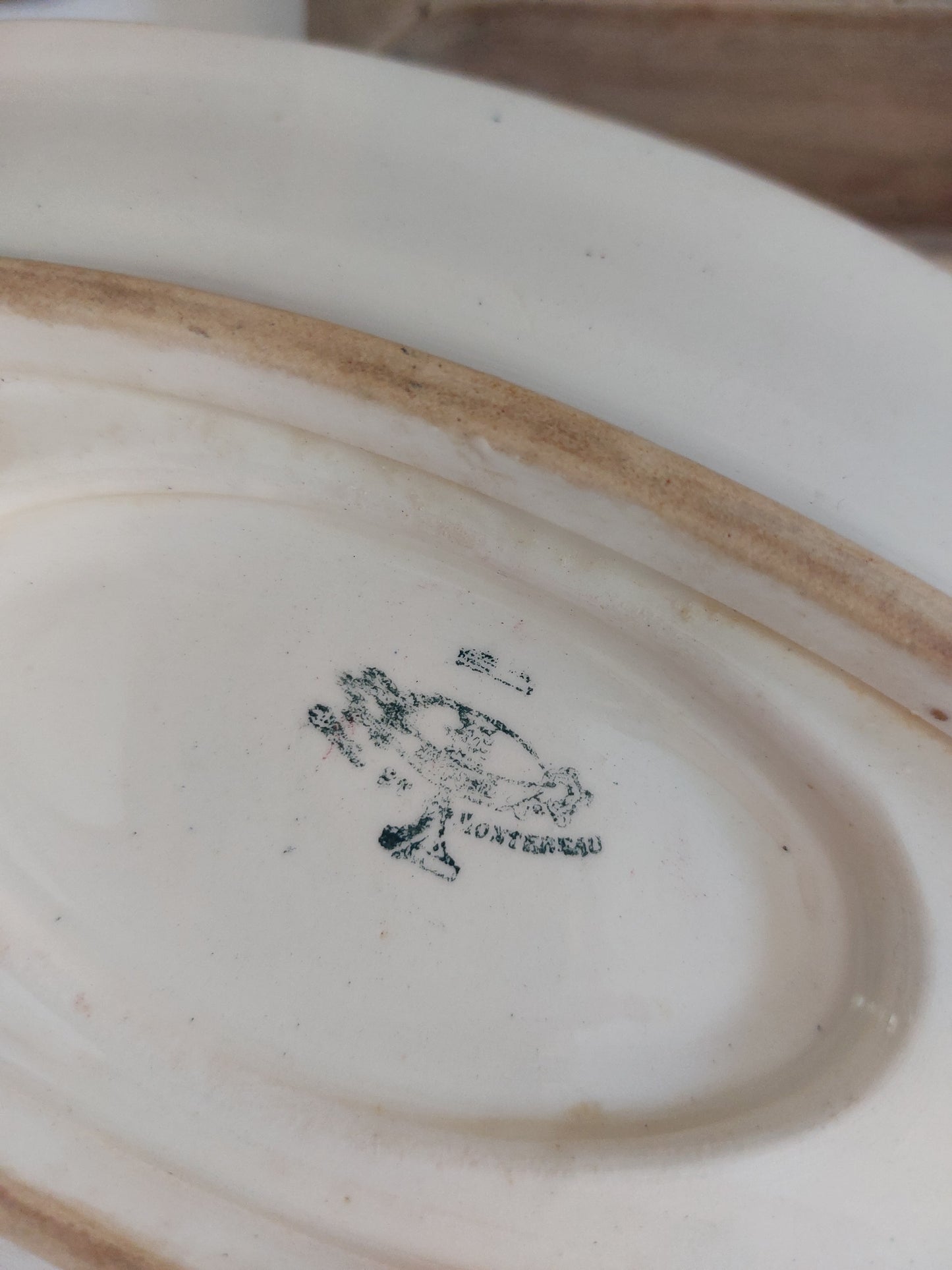 Saucière Terre de Fer Creil et Montereau modèle Linotte
