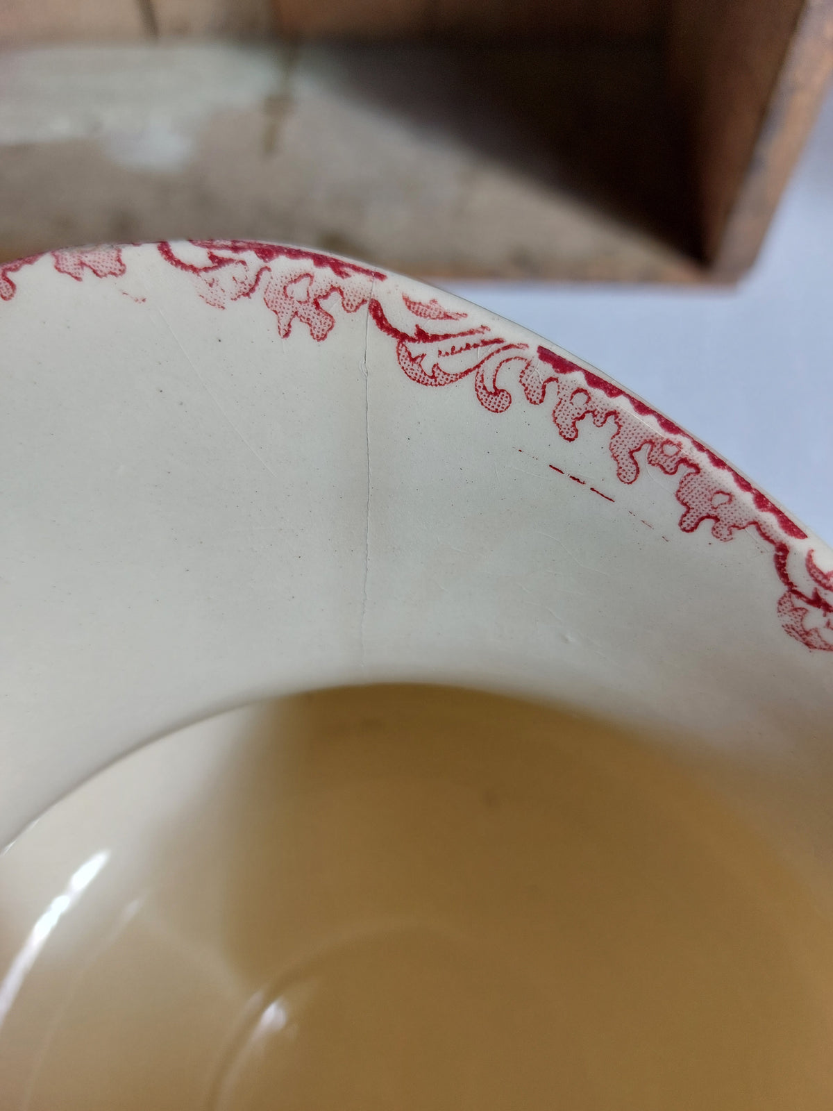 Broc de toilette Terre de Fer HB et Cie modèle Marseille vieux rose