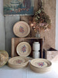 Lot de 7 assiettes plates, 7 assiettes à dessert, 1 plat creux Badonviller modèle « Francine »
